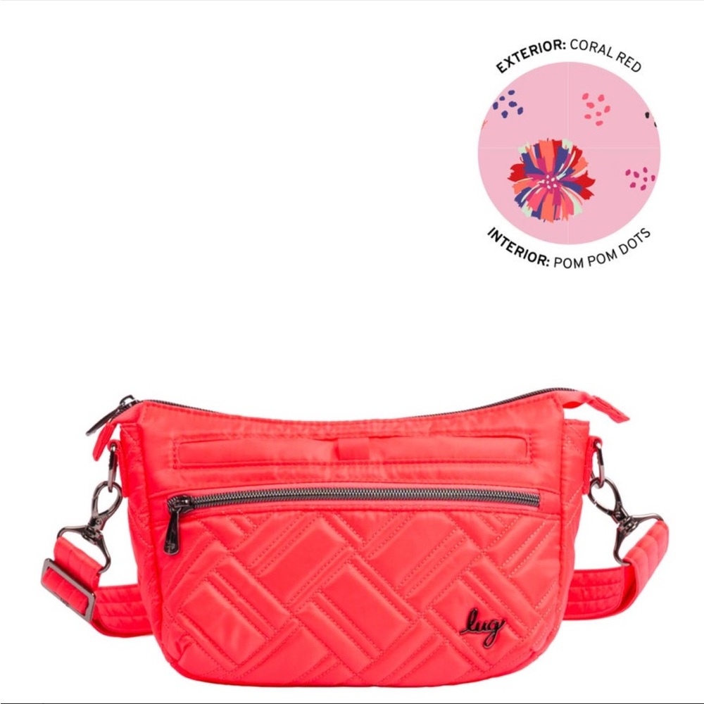 Lug Dash Classic Crossbody Coral Red